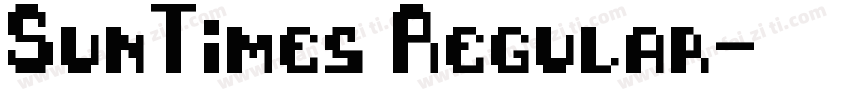 SunTimes Regular字体转换
